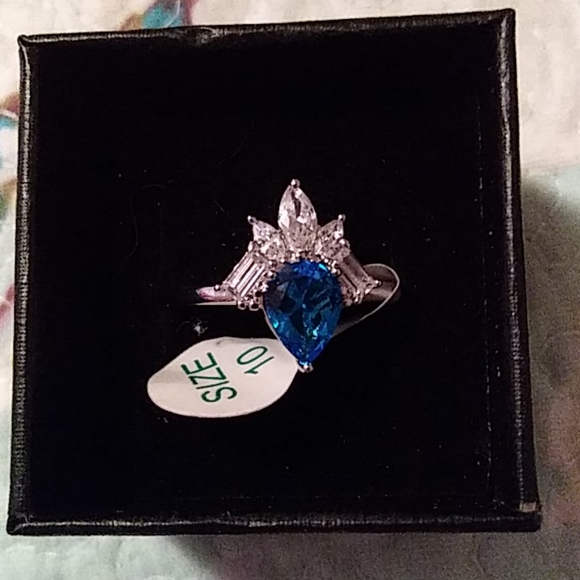 🔥RBP blue zircon and rhodium - Picture 3 of 4